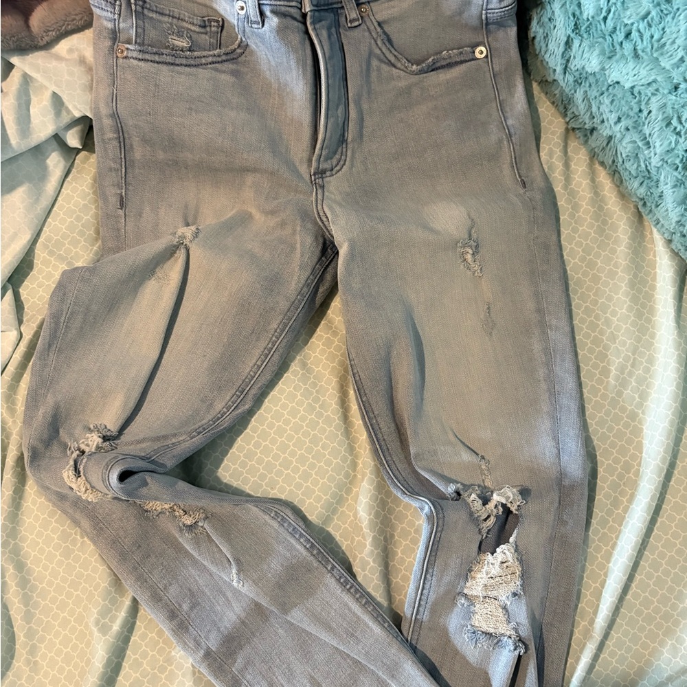Express light washed Distressed Women Jeans